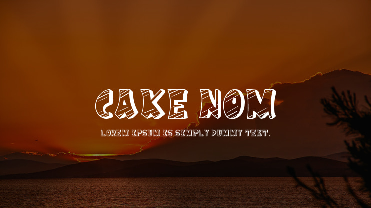 Cake Nom Font