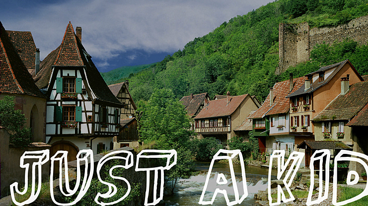 just a kid Font