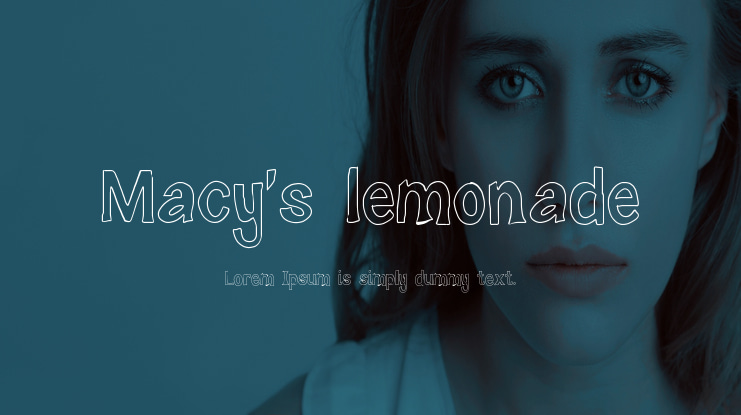 Macy's lemonade Font