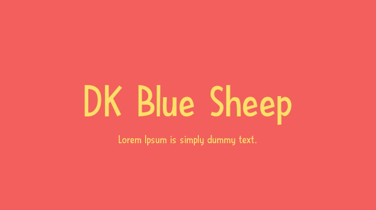 DK Blue Sheep Font