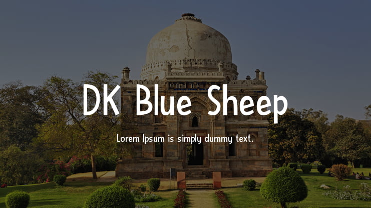 DK Blue Sheep Font