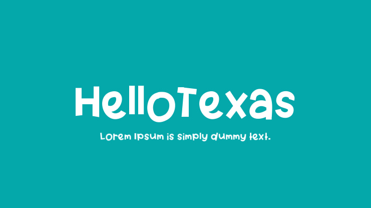 HelloTexas Font