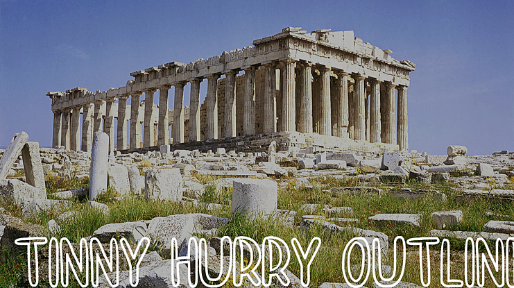 TINNY HURRY OUTLINE Font Family