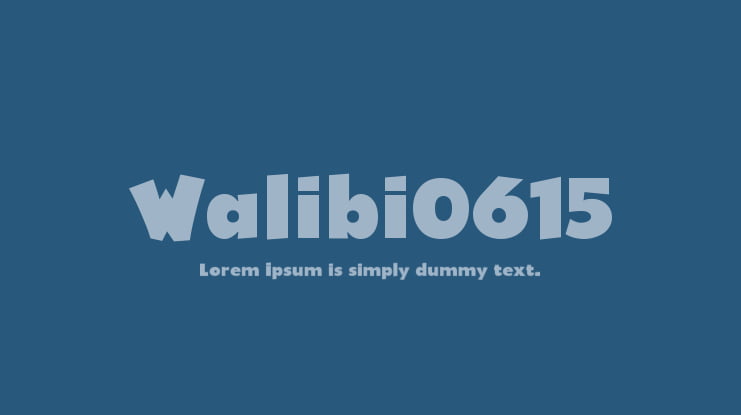 Walibi0615 Font