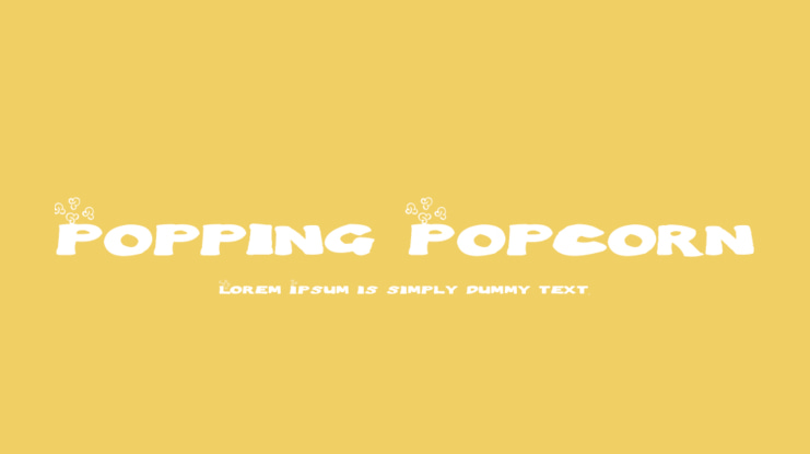 Popping Popcorn Font