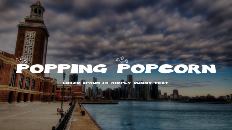 Popping Popcorn Font