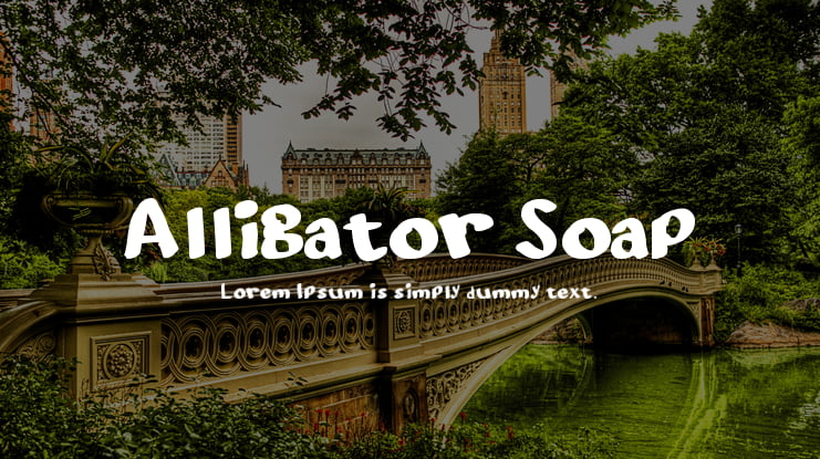 Alligator Soap Font