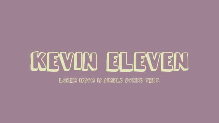 kevin eleven Font