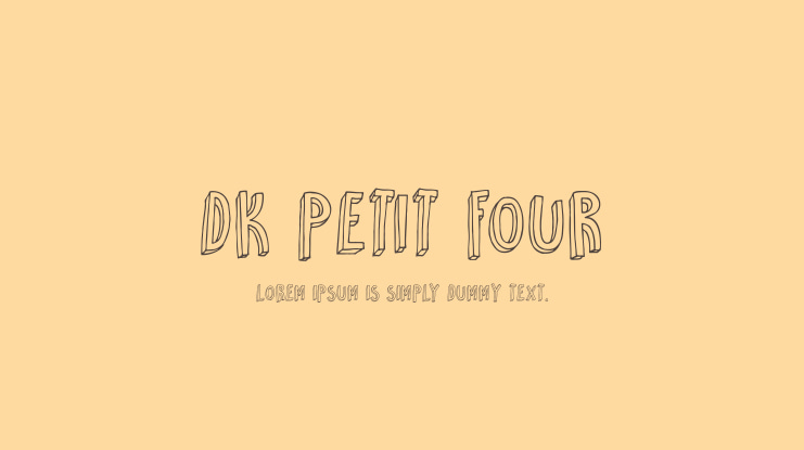 DK Petit Four Font