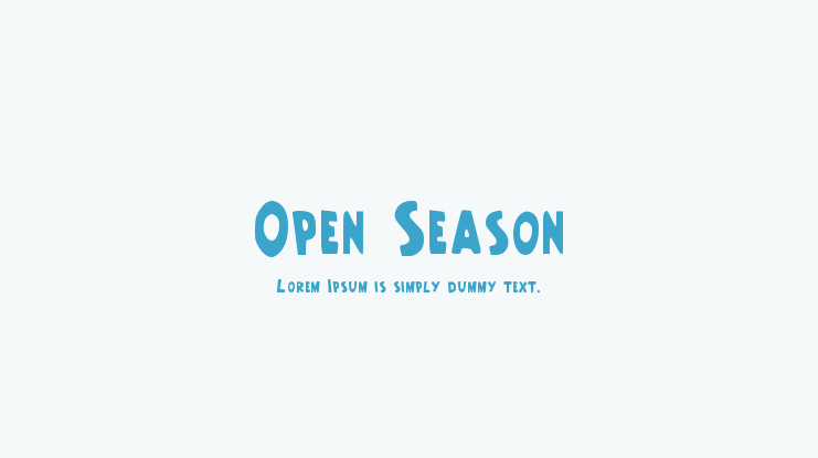 Open Season Font