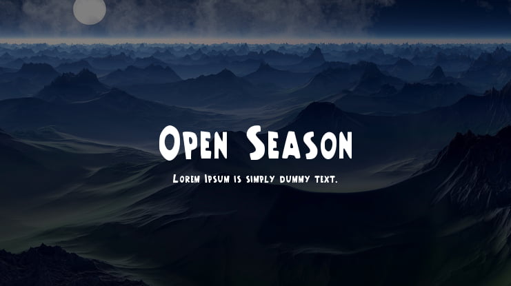 Open Season Font