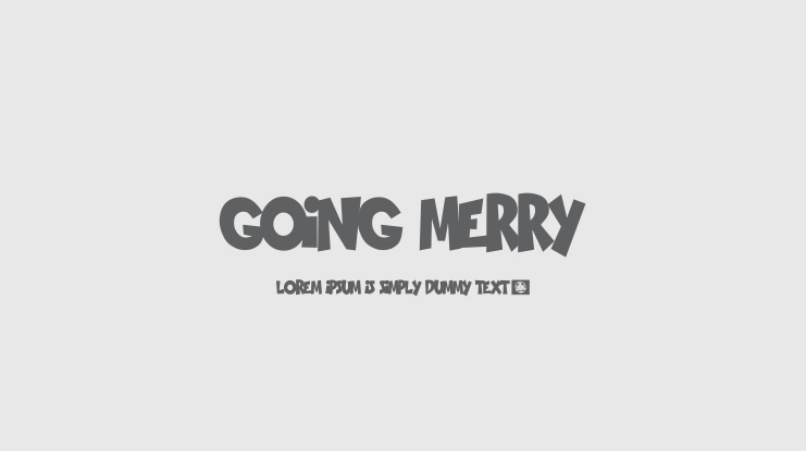 GOING MERRY Font