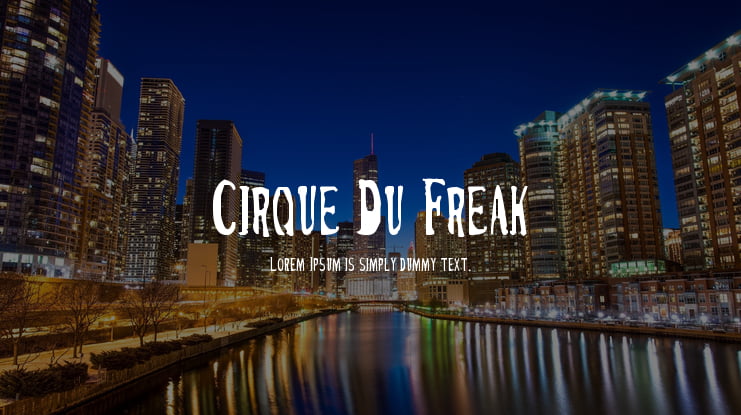 Cirque Du Freak Font