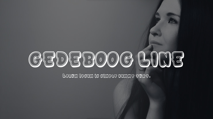 GEDEBOOG LINE Font Family