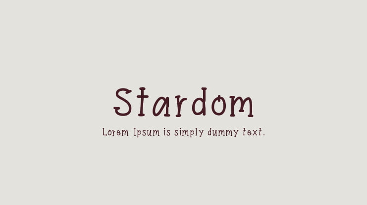 Stardom Font