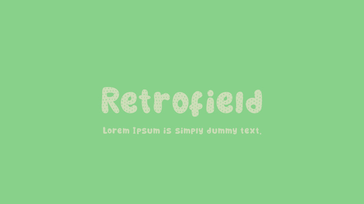 Retrofield Font
