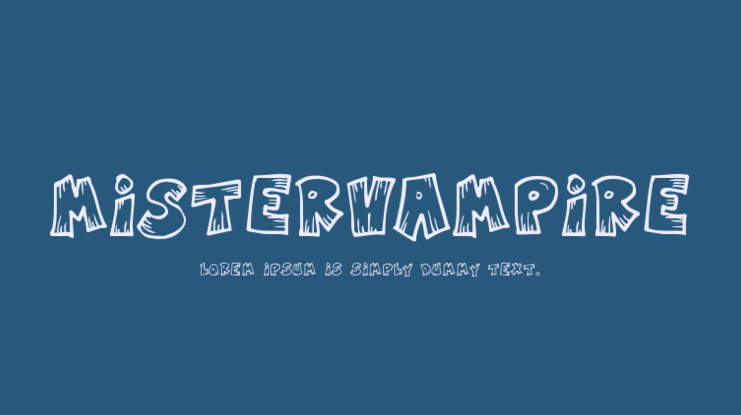 MisterVampire Font