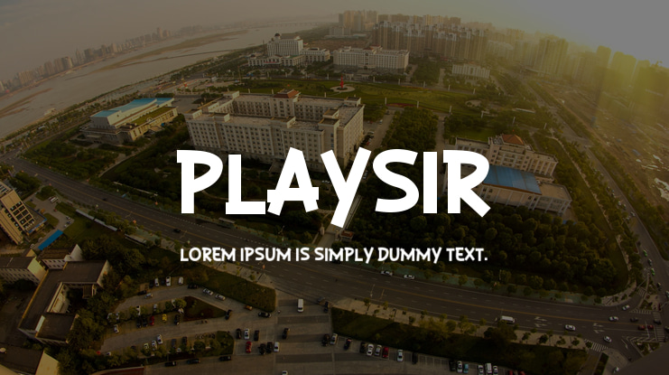 PLAYSIR Font Family
