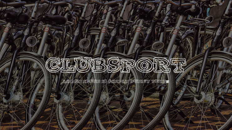 ClubSport Font