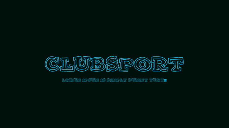ClubSport Font