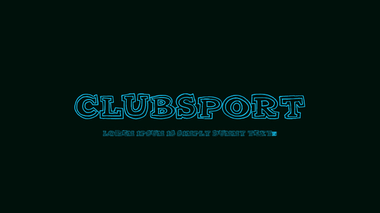 ClubSport Font