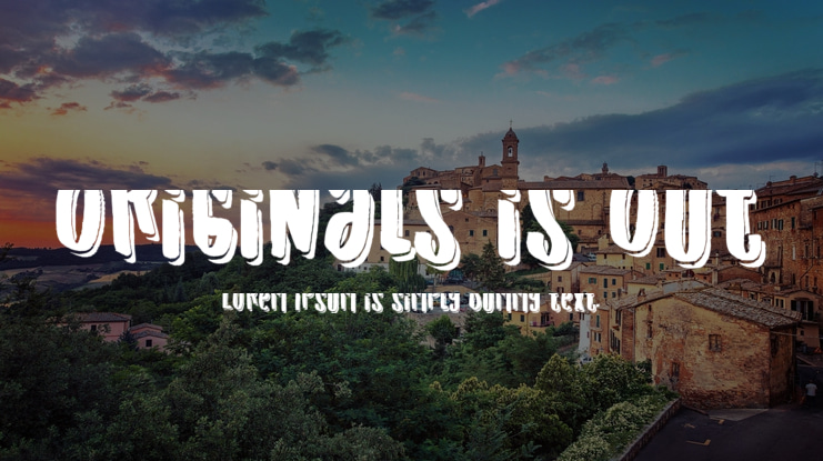 Originals is Out Font