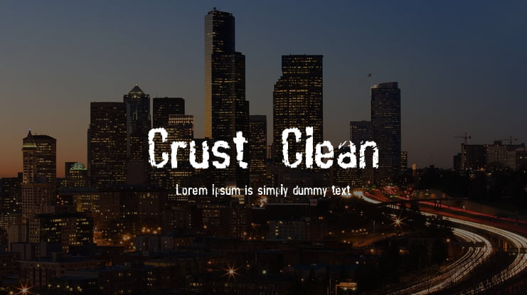 Crust  Clean Font