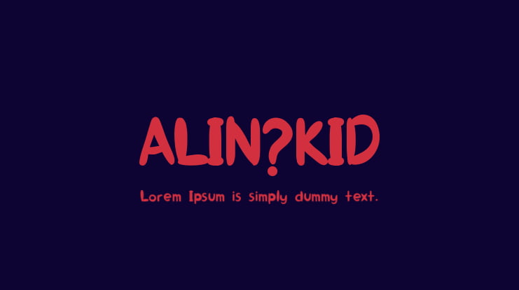 ALIN_KID Font