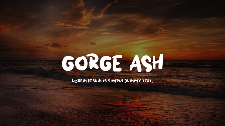 GORGE  ASH Font