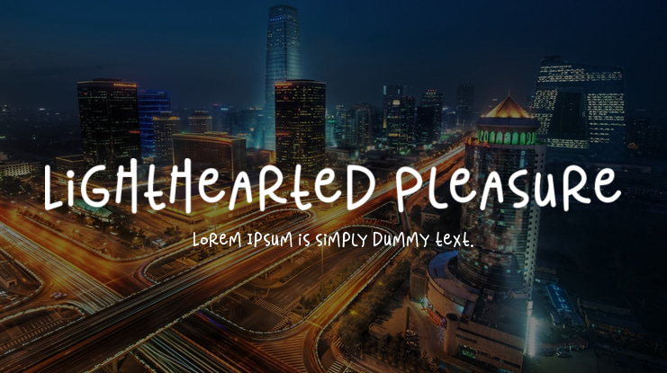 Lighthearted Pleasure Font Family