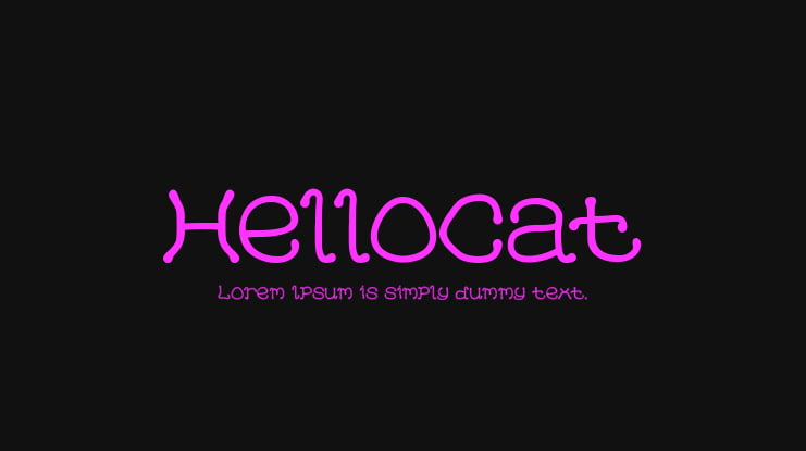 HelloCat Font