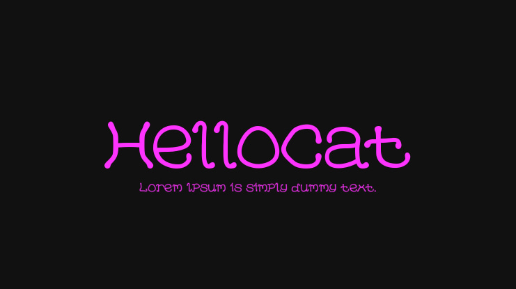 HelloCat Font