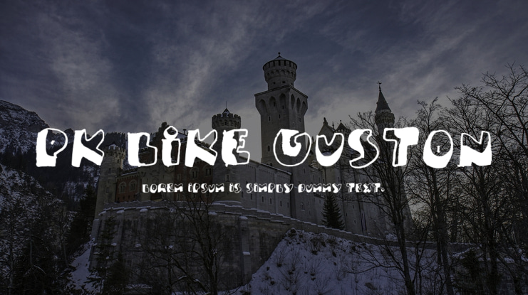 PK Like Guston Font