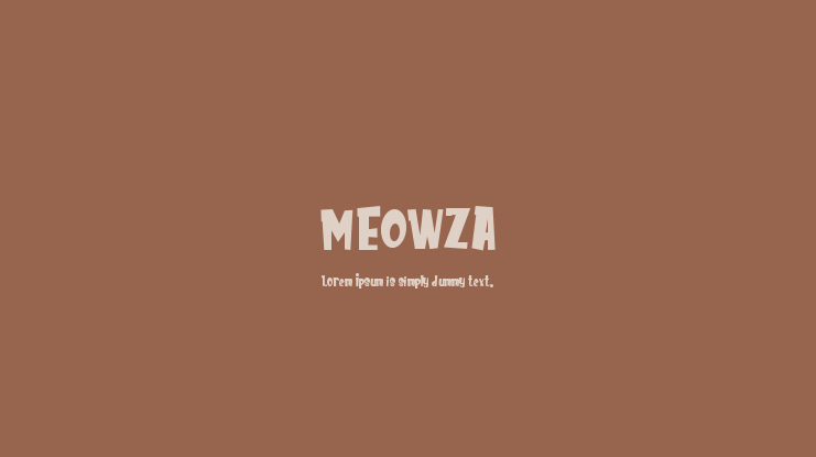 MEOWZA Font