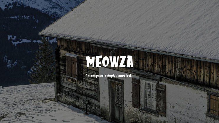 MEOWZA Font