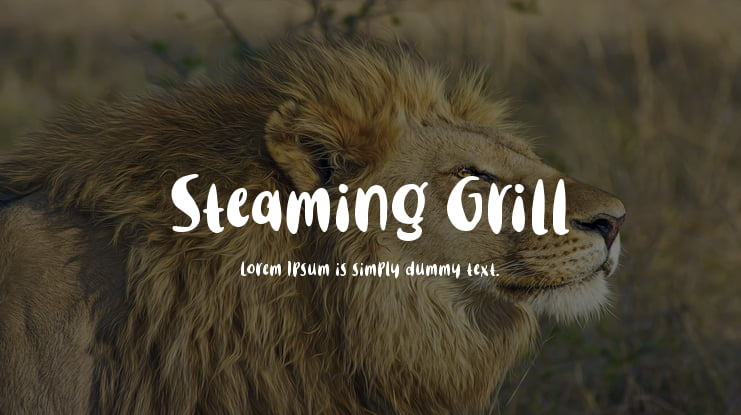 Steaming Grill Font
