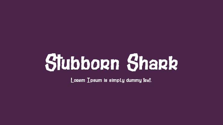 Stubborn Shark Font