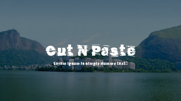 Cut N Paste Font