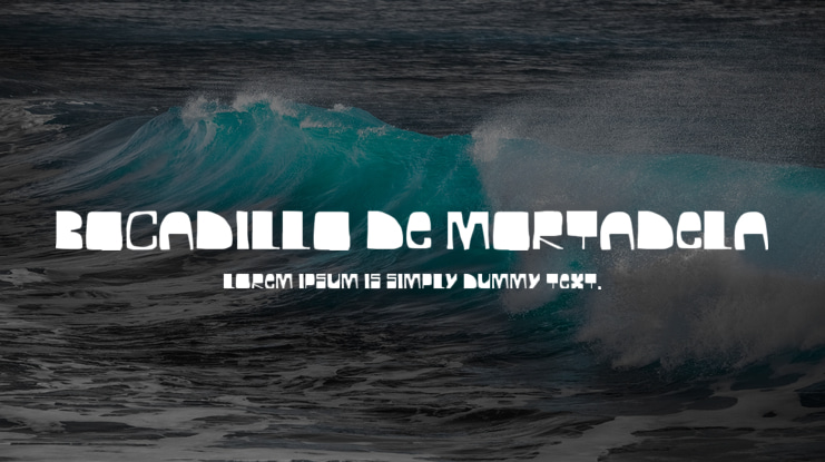 BOCADILLO DE MORTADELA Font