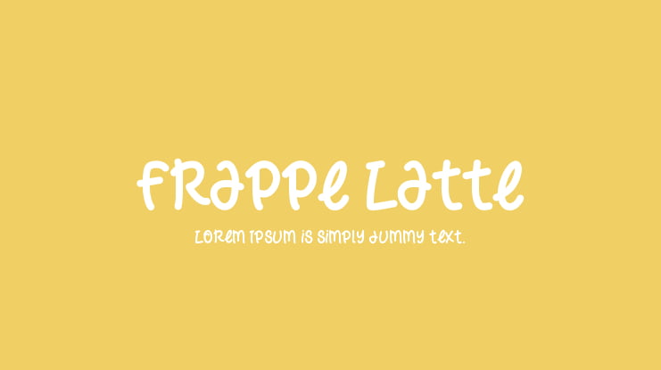 Frappe Latte Font