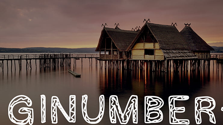 GINUMBER1 Font