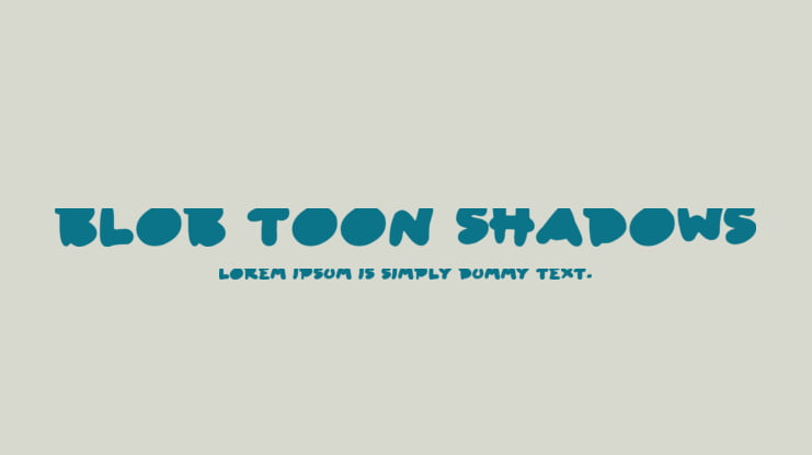 Blob Toon Shadows Font