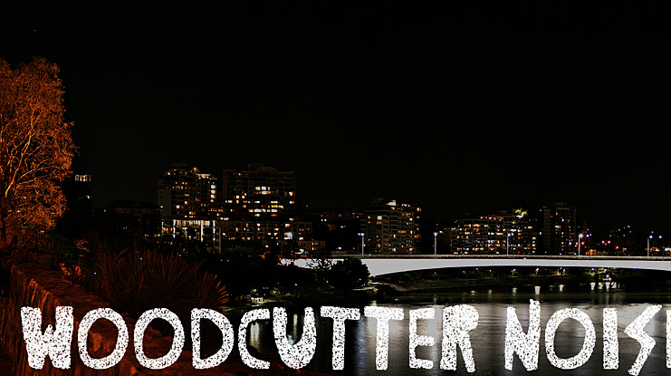 Woodcutter Noise Font