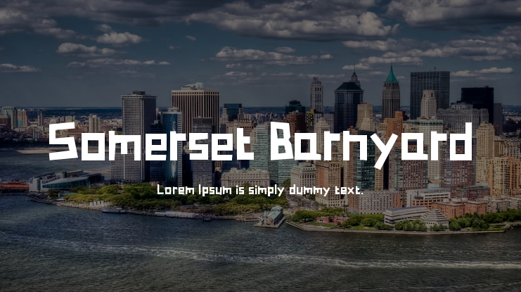 Somerset Barnyard Font