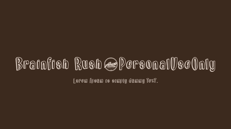 Brainfish Rush_PersonalUseOnly Font