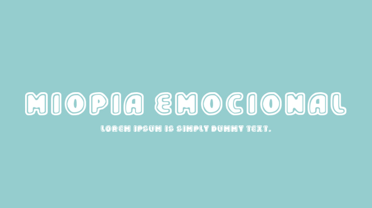 Miopia Emocional Font