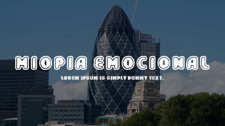 Miopia Emocional Font