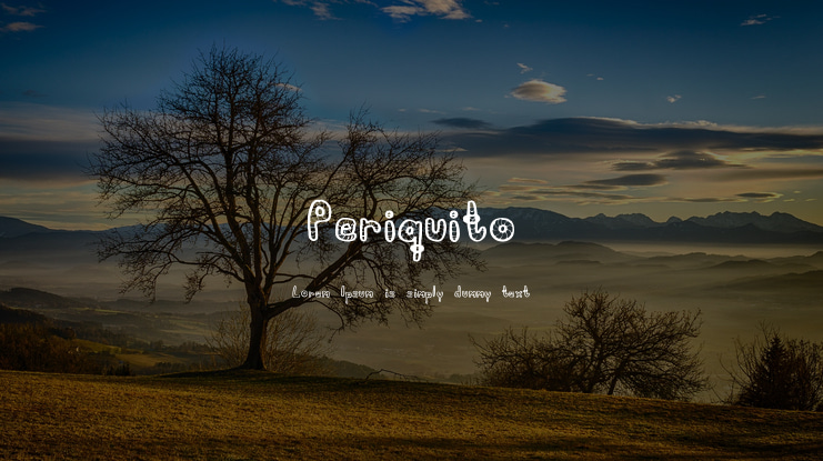 Periquito Font