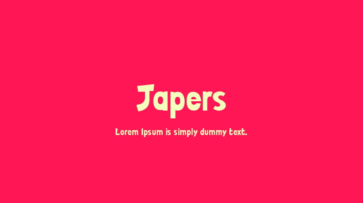 Japers Font