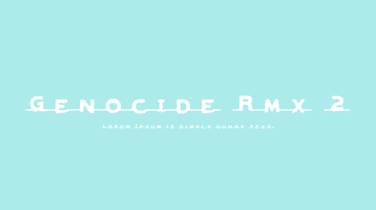 Genocide Rmx 2 Font
